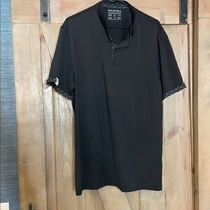 MantraBand Black Casual Button Down Shirt